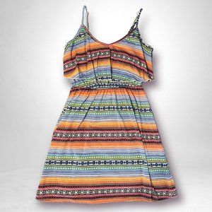 Women's American Rag Striped Ruffle Top Dress Size Small